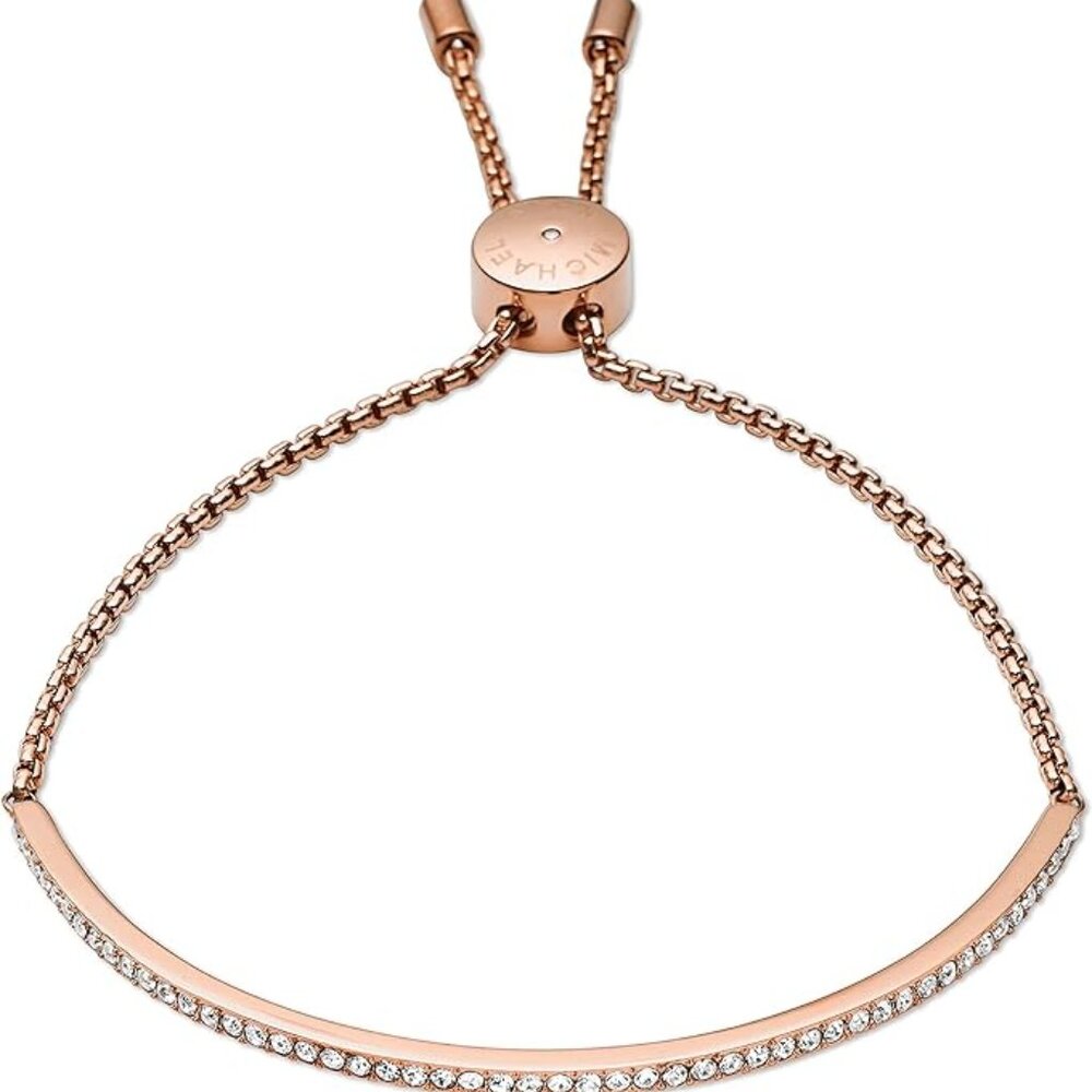 Michael Kors Pavé Bar Slider Bracelet – Goldtone